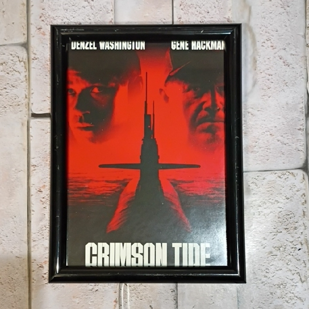 Crimson Tide Movie Poster in Black Frame